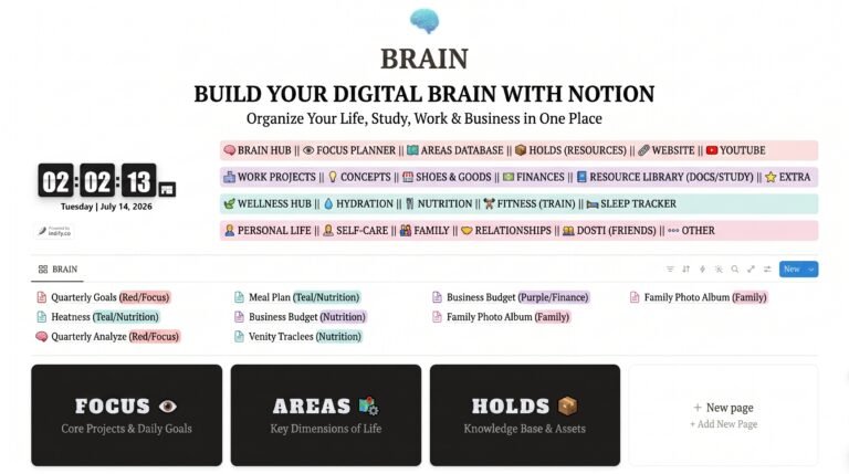 Build a Digital Brain with Notion